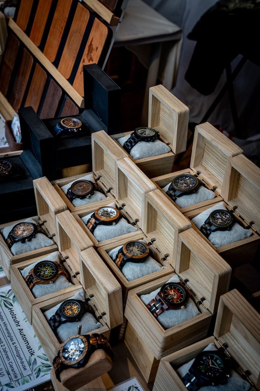 Photographie produit d’une montre Woodbold
