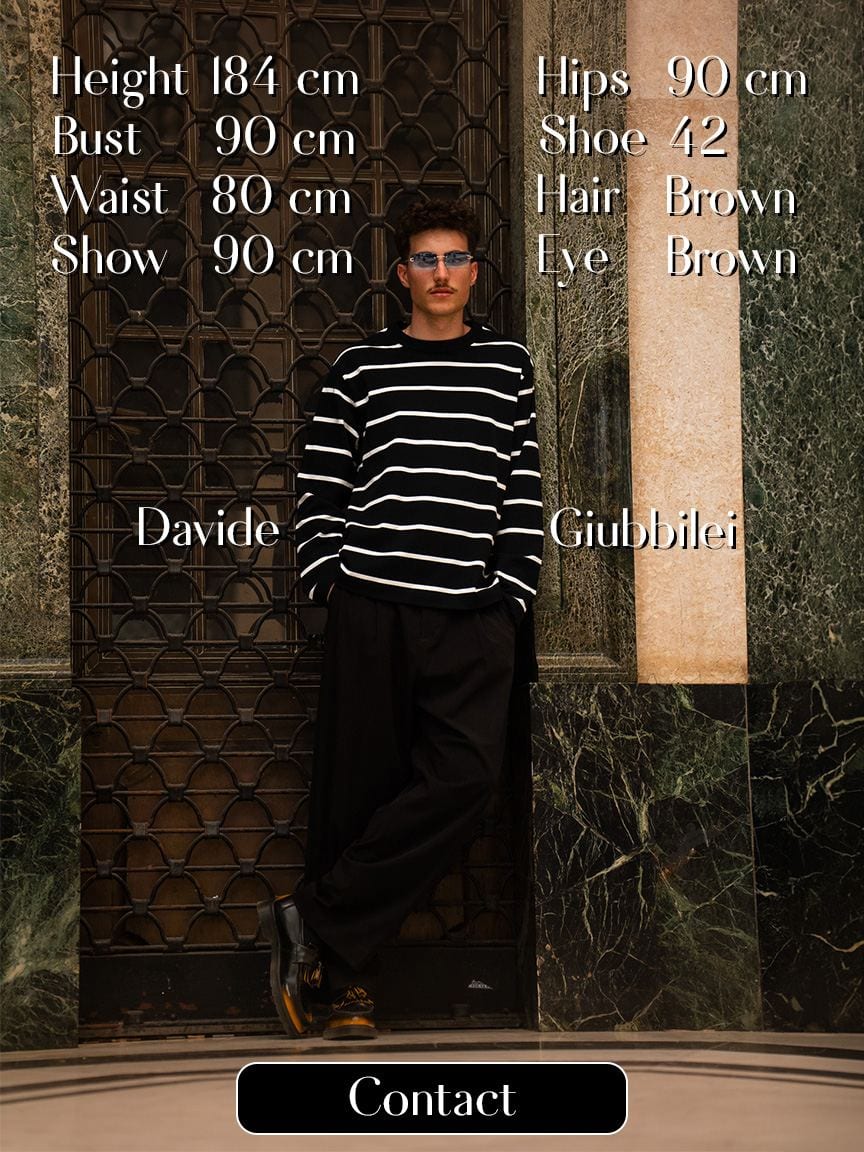 Photo du book mannequin de Davide